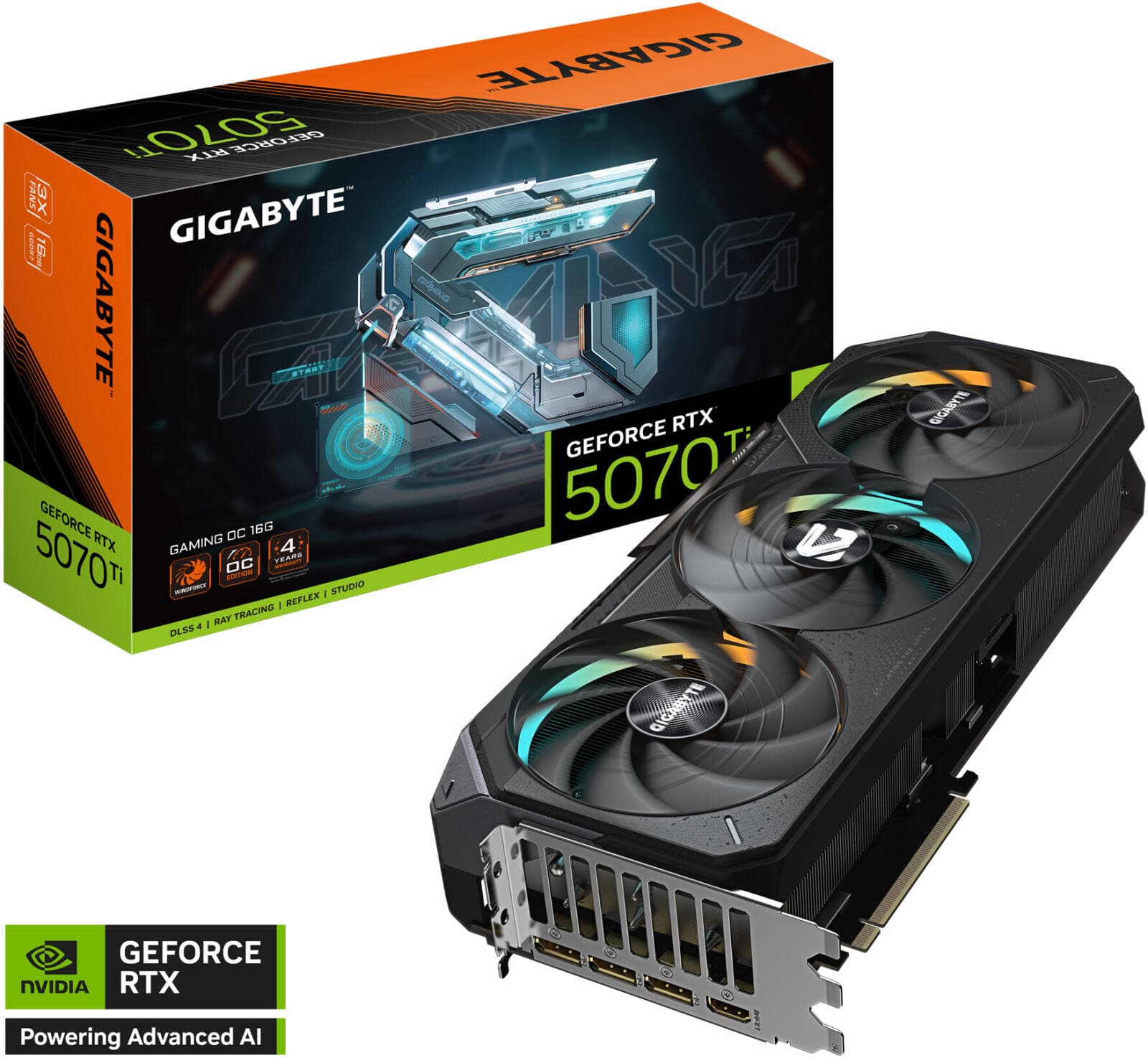 GIGABYTE GeForce RTX 5070 Ti GAMING OC Graphics Card, 16GB GDDR7 256-Bit Memory, 2588 MHz Core Clock, 8960 CUDA Cores, 28 Gbps Memory Speed, PCI-Express 5.0 | GV-N507TGAMING OC-16GD
